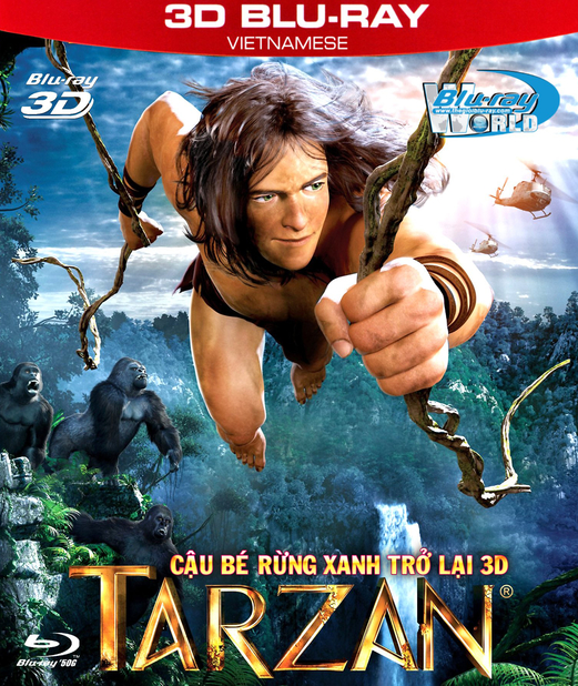 Z087. Tarzan- CẬU BÉ RỪNG XANH TRỞ LẠI (DTS-HD MA 5.1) 3D 50G